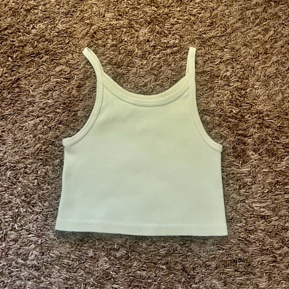 Brandy Melville light green cropped tank top - Picture 1 of 4